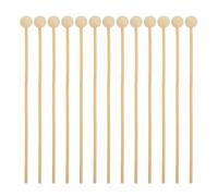 IWOWHERO 200pcs 6-inch Wooden Lollipop Sticks with Ball End, Candy Stir Sticks for Cake Pops, DIY Sucker Treats and Dessert Decoration, Food-Grade Natural Wood for Wedding and Party Use