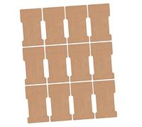 IWOWHERO 200pcs Hair Clip Display Cards Bow Holder Cards Kraft Paper Hair Bow Display Holder for Storage and Organizing