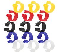 IWOWHERO 200pcs Plastic Blank Pigeon Leg Rings Inner Diameter Fully Closed Bird Foot Bands for Quail Dove Racing and Identification Supplies