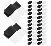 IWOWHERO 200pcs Plastic Lotion Pump Lock Clips for Cosmetic Bottles Anti-spill Dispenser Buckles for Shampoo Cleansing Oil and Hand Wash Reusable Leakproof Bottle Lockers Black Transparent