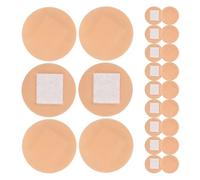 IWOWHERO 200pcs Small Round Waterproof Breathable Bandages for Fingertip Wound Care, 22mm Circular Spot Adhesive Patches, Finger Protectors for Sports and Injury