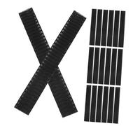 IWOWHERO 200pcs Stretchable Makeup Brush Covers Mesh Sleeve Protectors for Cosmetics Brushes Including Blush and Powder Breathable Expandable Net for Makeup and Paint Flexible Black Mesh