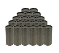 IWOWHERO 20Pcs Black Gold Essential Oil Bottle Packaging Boxes Cylinder Paper Tube Wrapping Case 50Ml Multipurpose Incense Storage Container for Travel and Home