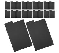 IWOWHERO 20pcs Black Vinyl Record Dividers with Tabs Sturdy Plastic Organizers for Album Classification Quick Slide-in Installation Space-saving Shelf Separators for Vinyl Storage