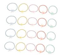 IWOWHERO 20pcs Cartoon Charm Hair Ties for Girls Lightweight Elastic Hair Ropes Comfortable Ponytail Holders for Everyday Use Suitable