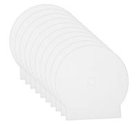 IWOWHERO 20pcs Clear Reusable CD Cases PP Clam Shell Storage Boxes for Home Car Travel Scratch-Resistant Protective Holders for Music Game Driver Discs Space-Saving Organizers with