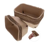 IWOWHERO 20Pcs Corrugated Paper Berry Basket Fruit Tray Rustic Storage Container for Strawberries Raspberries Kitchen Essentials Picnic Decoration