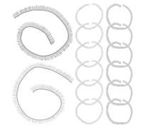 IWOWHERO 20Pcs Doll Eyelash Strips for DIY Doll Making Simulation Eyelashes 0.4X20Cm Black and Brown for Crafting and Amigurumi Projects