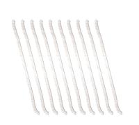 IWOWHERO 20pcs Doll Eyelashes Faux Strip Lashes 0.8cm Brown DIY Doll Accessories Safe PA Nylon Material for Craft, Toy, Handmade Doll Eye Enhancement