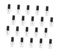 IWOWHERO 20pcs Heart Shaped Empty Nail Polish Bottles Small Storage Containers for Nail Beauty Tools and Diy Craft Projects