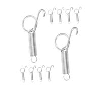 IWOWHERO 20pcs Metal Finger Spring Latch Hooks for Dog Cat and Small Animal Cages Easy to Install and Maintain for Secure Cage Doors and Storage Cabinets