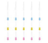 IWOWHERO 20pcs Multi-functional Silicone Droppers for Safe Liquid Pipettes for Medicine Feeding and Science Experiments Random Colors