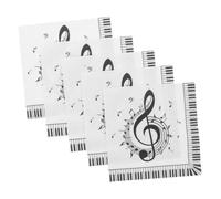 IWOWHERO 20pcs Music Note Disposable Napkins Sturdy Paper Party Napkins for Birthday Hand Wiping Enhance Decor with Music Pattern for Clean and Hygienic Celebration