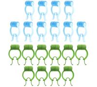 IWOWHERO 20Pcs Nasal Nose Clips for Stop Nosebleeds and Breathing Training, Professional Nose Correction Clips with Blue and Green, Home Use Snore Reducing Accessory