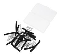 IWOWHERO 20pcs Plastic Wig Clips with Comb Design Hair Styling Accessories for Wig Fixing and Hair Extensions Easy Sew-