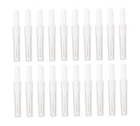 IWOWHERO 20pcs Portable Lightweight Eyebrow and Interdental Brushes for Makeup Application and Oral Care with White Pp Material, for Office and Home Use