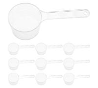 IWOWHERO 20pcs Skincare Measuring Tool Set with Clear Graduated Plastic Spoons and Scoops Reusable Mini Measuring Cups for Liquid and Powder Multipurpose for Facial Clay Masks and Kitchen