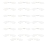 IWOWHERO 20pcs White Simulated Dragonfly Wing Charms Lightweight Organza Material DIY Earrings Accessories for Dance and Pendant Making Realistic Effect and Good Texture