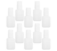 IWOWHERO 22pcs Nail Gel Jars and Empty Nail Base Bottles 10ml with Brush Cap for Travel and DIY Polish Making