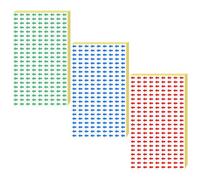 IWOWHERO 240pcs Mini Arrow Sticker Labels Self-Adhesive Synthetic Paper Tabs for Office Folders and Map Pointing, Noticeable Direction Indicator and Inspection Defect Marking