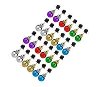 IWOWHERO 24pcs Christmas Beard Clips Festive Santa Claus Decorations for Beards and Hair for Holiday Parties and Cosplay Events
