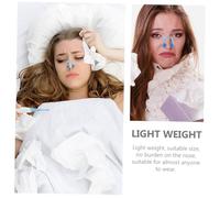 IWOWHERO 24pcs Nose Stop Clips for Breathing Training EVA Pom Material Nose Lifting and Nasal Mucus Reduction Suitable for Reading Watching Tv and Eating Blue and Green