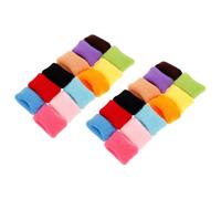 IWOWHERO 24pcs Seamless Soft Towel Sports Headbands Flexible Sweat-absorbing Workout Bands in Mixed Candy Colors Small for Running Yoga Cycling and Exercise
