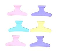 IWOWHERO 24pcs Small Colorful Candy Hair Clips Salon Hair Clips Sectioning Clamps Professional Styling for Random Color