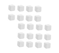 IWOWHERO 24pcs Tortoise Grinding Cube Reptile Tank Calcium Stone Calcium Mineral Cube White Does Not Pollute Water for Fish Tank Reptiles