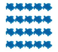 IWOWHERO 24pcs Turtle-Shaped Oil Removing Filter Sponge for Swimming Pools and Fishponds Blue Cleaning Sponge with Surface Area for Efficient Water Filtration and Maintenance
