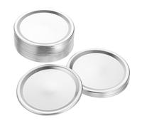 IWOWHERO 24pcs Wide Mouth Tinplate Sealing Jar Lids Split-type Covers for Bottles Storage and Canning Leak-resistant Multipurpose Caps for Meal Prep and Travel