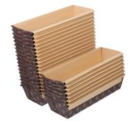 IWOWHERO 25pcs Boat-Shaped Baking Molds Non-Stick Loaf Pans for Oven Use Even Heat Distribution Paper Cake Trays for Home Cooking Family Gatherings Afternoon Tea Banquets