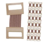 IWOWHERO 25pcs Elastic Bandage Clips Light Brown Compression Wrap Fastener with Aluminum Hooks for Sports and Medical Use Durable Stretch Metal Clasps for Secure Bandage Fixation and