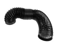 IWOWHERO 2m Ducting Aluminum Foil Tube Dryer Vent Hose Kit Bendable for Tumble Dryer Venting Kitchen Exhaust Air Duct Hose