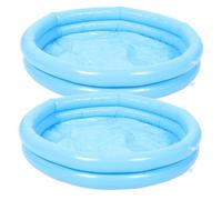 IWOWHERO 2pairs Inflatable Foot Basin with Pump Set Portable Foot Soak Tub for Spa Pool Travel Includes of Pedicure Buckets Sky- Quick Inflation Versatile Use