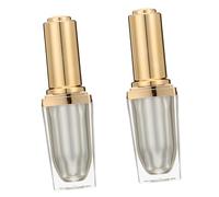 IWOWHERO 2pcs 10ml Refillable Nail Polish Bottles Empty Container Lid and Brush for Manicure Store Supplies Light-proof Design Random Color