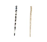 IWOWHERO 2PCS Ancient Style Hair Sticks for Bun Updo Acetic Acid Hair Accessories for Practical Hanfu Headdress for Festival Party Photography Random Color Random Color