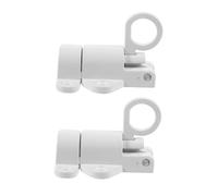 IWOWHERO 2pcs Automatic Spring Latch Heavy Duty Aluminum Alloy Door Bolt Lock with Efficient Mechanism for Home Office Window Gate Security White