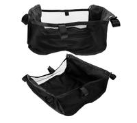 IWOWHERO 2pcs Baby Stroller Mesh Cargo Net Storage Bags with Large-Capacity Oxford Cloth Design, Easy Disassembly, for Baby Essentials and Shopping Basket Organiser