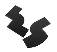 IWOWHERO 2Pcs Beard Hairline Shaper with Measurement Marks Haircut Styling Tool for Precise Neckline and Hair Card for Home and Professional Barber Use