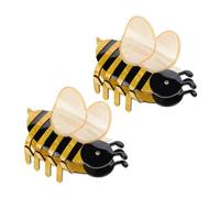 IWOWHERO 2pcs Bees Claw Hair Clips for Girls Clips for Women Strong Grip Fashionable Bee Design