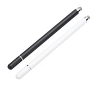 IWOWHERO 2pcs Capacitive Stylus Pens for Phone and Tablet Aluminum Alloy Lightweight Touch Screen Pens Smooth Precise Screen Writing and Drawing Black and White