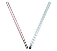 IWOWHERO 2PCS Capacitive Stylus Pens for Touchscreens Fine Point Digital Stylus Pen for Tablets and Mobile Devices High Precision for Online Learning and Drawing Rose Gold Light Blue