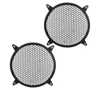 IWOWHERO 2pcs Car Subwoofer Mesh Grill Cover Weatherproof Speaker Protective Mesh with Four-point Support Dust and Audio Cabinet Protector for Home and Vehicle Stereo