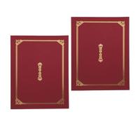 IWOWHERO 2pcs Diploma Folder Certificate Covers with Elegant and Luxurious Paper Design, Comfortable to Touch for Storing Certificates, for Graduation Season and Back to School