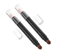 IWOWHERO 2pcs Dual-end Eyeshadow Stick for Women Eye Shadow Pen with Reusable Brush Sweat-resistant Makeup Tool for Natural Blending and Multi-color Charm Design