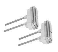 IWOWHERO 2pcs Dual Flush Toilet Buttons Replacement Kit Engineering Plastic Push Button for Top Flush Toilet Tanks Water-Saving Dual Push Design Easy DIY Installation for Random Color