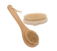 IWOWHERO 2Pcs Ergonomic Body Scrubber Brush for Deep Cleansing Durable Bath Brush for Household Shower Use for Exfoliating Skin and Enhancing Bathing Routine