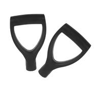 IWOWHERO 2pcs Ergonomic D-Shaped Handle Replacement for Garden Tools Plastic Grip for Spade Fork Digging Handles Fit with Reinforced Structure for Comfortable Labor-Saving Use