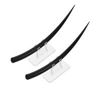 IWOWHERO 2pcs Eyelash Demonstration Model for Training and Display Eyelash Extension Teaching Natural Look B C Curl Wispy for Salons and Home Use